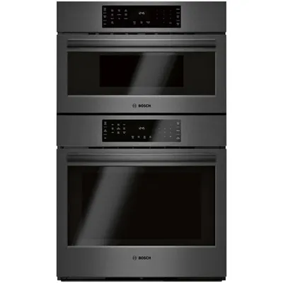 Bosch 30" Self-Clean True Convection Electric Combination Wall Oven (HBL8743UC) - Black Stainless
