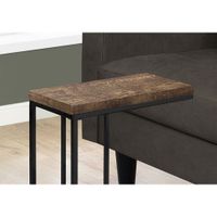 Monarch Contemporary Rectangular Accent C-Table - Brown