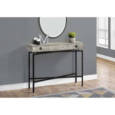 Monarch Contemporary Rectangular Console Table - Grey