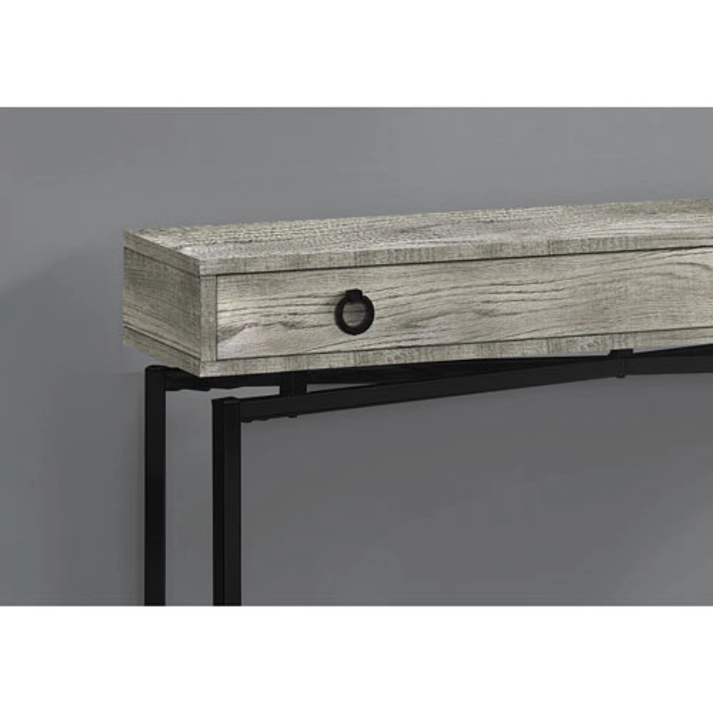 Monarch Contemporary Rectangular Console Table - Grey