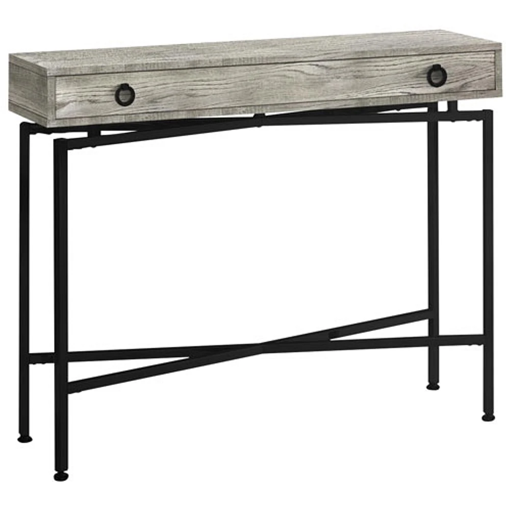 Monarch Contemporary Rectangular Console Table - Grey