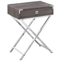 Monarch Retro Glam Rectangular Accent Table with Drawer