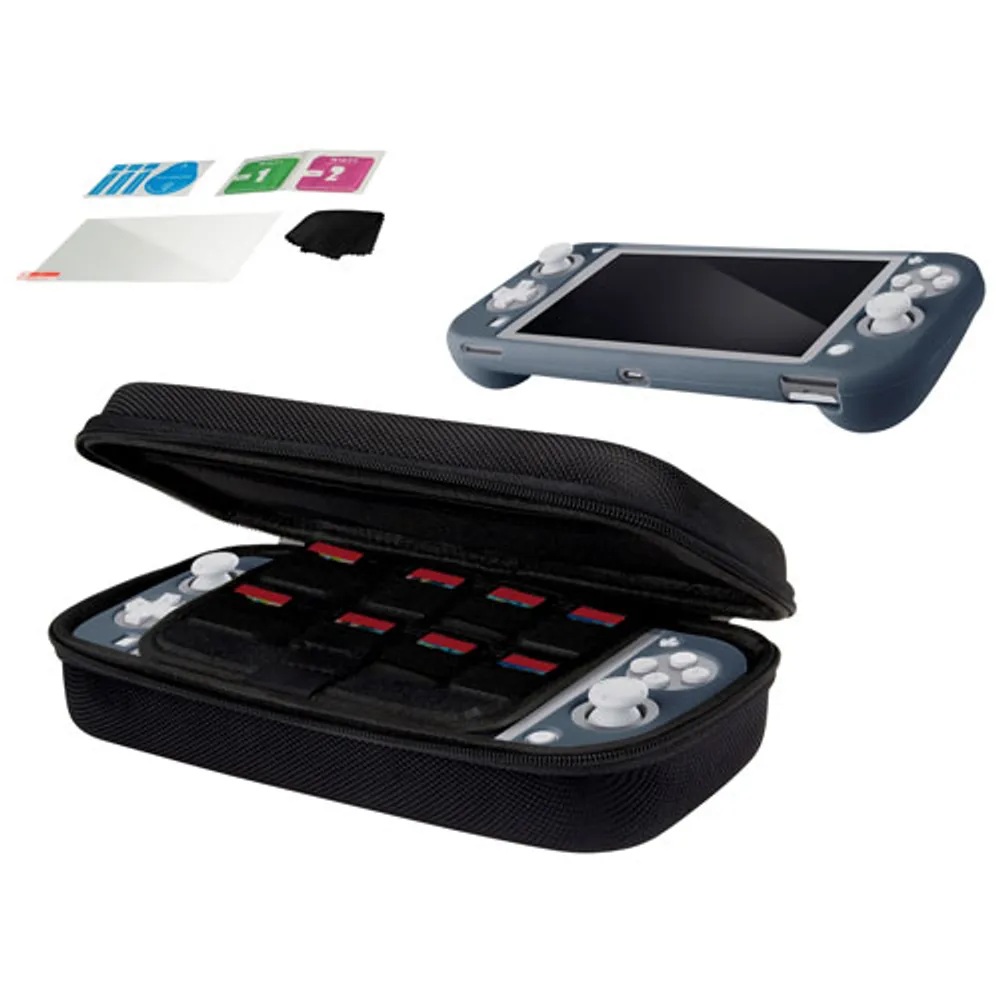 Insignia Carrying Case & Protection Kit for Switch Lite - Black - Only at Best Buy