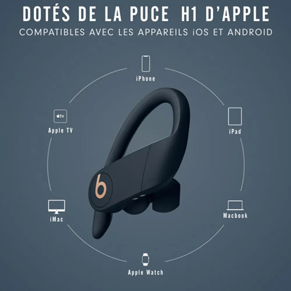 Écouteurs boutons 100 % sans fil Powerbeats Pro de Beats by Dr. Dre - Bleu marine