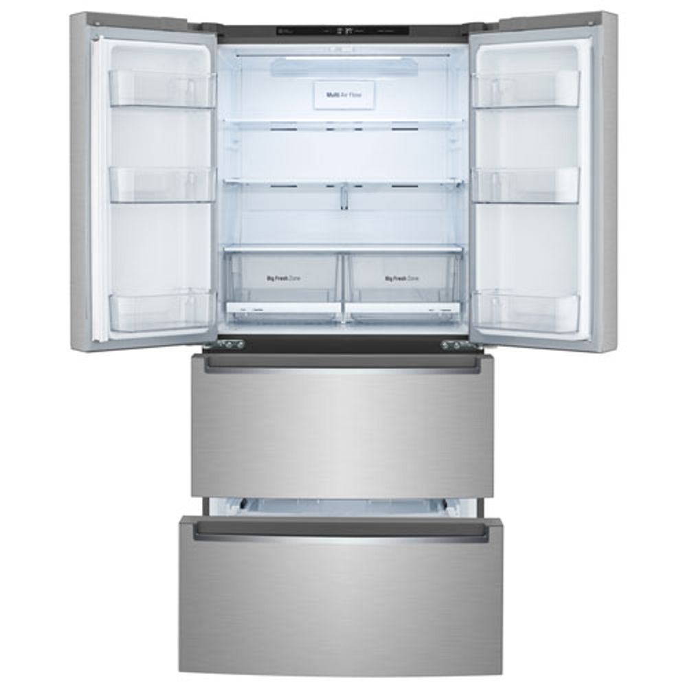 LG 33" 19 Cu. Ft. Counter-Depth French Door Refrigerator (LRMNC1803S) - Stainless Steel