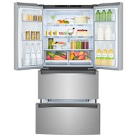 LG 33" 19 Cu. Ft. Counter-Depth French Door Refrigerator (LRMNC1803S) - Stainless Steel