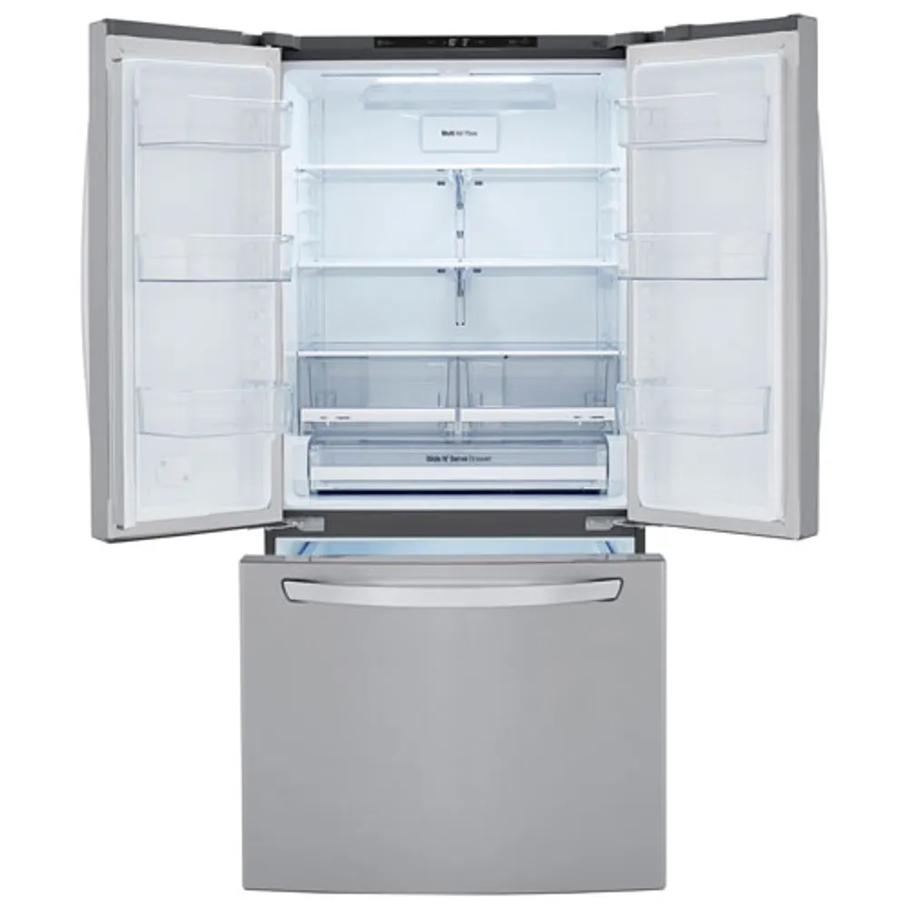 LG 33" 25.1 Cu. Ft. French Door Refrigerator with Ice Dispenser (LRFCS2503S) - Stainless Steel