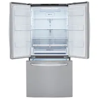 LG 33" 25.1 Cu. Ft. French Door Refrigerator with Ice Dispenser (LRFCS2503S) - Stainless Steel