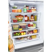 LG 33" 25.1 Cu. Ft. French Door Refrigerator with Ice Dispenser (LRFCS2503S) - Stainless Steel