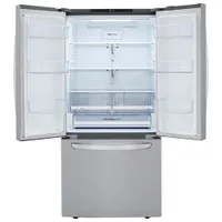 LG 33" 25.1 Cu. Ft. French Door Refrigerator with Ice Dispenser (LRFCS2503S) - Stainless Steel