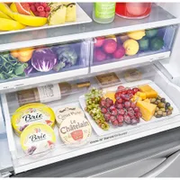 LG 33" 25.1 Cu. Ft. French Door Refrigerator with Ice Dispenser (LRFCS2503S) - Stainless Steel