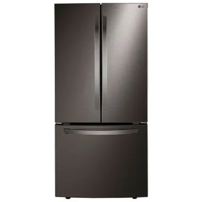 LG 33" 25.1 Cu. Ft. French Door Refrigerator with Ice Dispenser (LRFCS2503D) - Black Stainless Steel