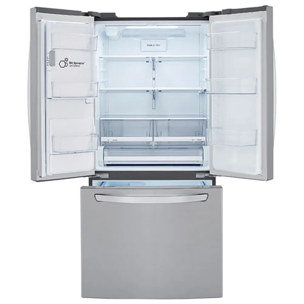 LG 33" 24.5 Cu. Ft French Door Refrigerator with Water & Ice Dispenser (LRFXS2503S) -Stainless Steel