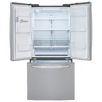 LG 33" 24.5 Cu. Ft French Door Refrigerator with Water & Ice Dispenser (LRFXS2503S) -Stainless Steel