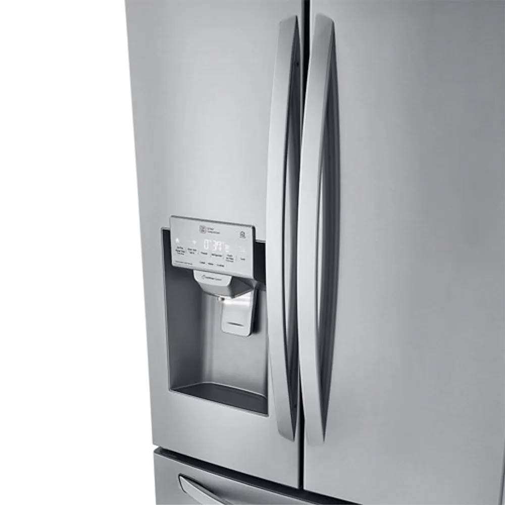 LG 33" 24.5 Cu. Ft French Door Refrigerator with Water & Ice Dispenser (LRFXS2503S) -Stainless Steel