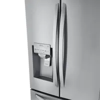 LG 33" 24.5 Cu. Ft French Door Refrigerator with Water & Ice Dispenser (LRFXS2503S) -Stainless Steel