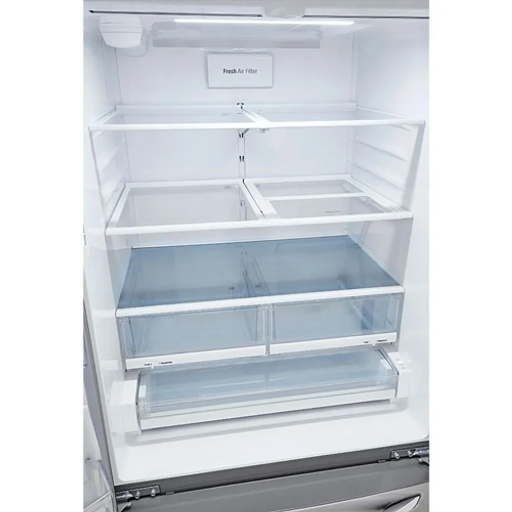 LG 33" 24.5 Cu. Ft French Door Refrigerator with Water & Ice Dispenser (LRFXS2503S) -Stainless Steel