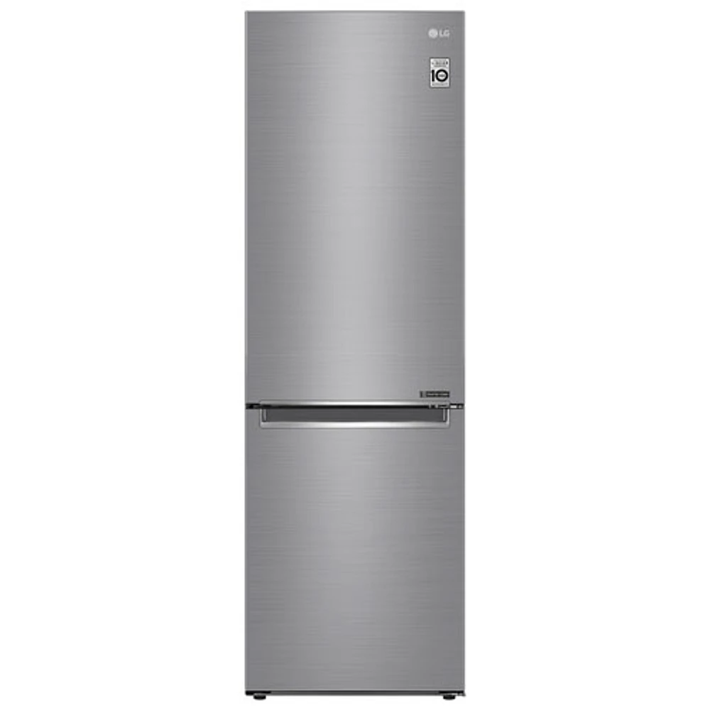 LG 24" 11.9 Cu. Ft. Counter-Depth Bottom Freezer Refrigerator (LBNC12231V) - Platinum Silver