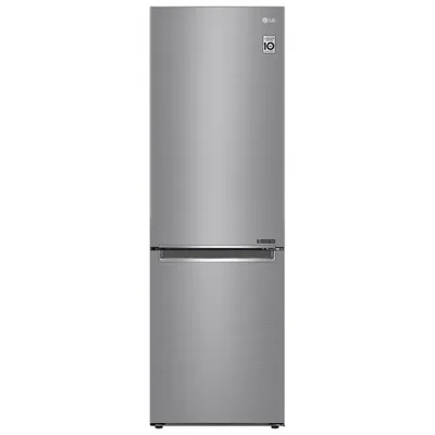 LG 24" 11.9 Cu. Ft. Counter-Depth Bottom Freezer Refrigerator (LBNC12231V) - Platinum Silver