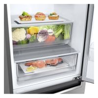 LG 24" 11.9 Cu. Ft. Counter-Depth Bottom Freezer Refrigerator (LBNC12231V) - Platinum Silver