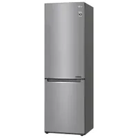 LG 24" 11.9 Cu. Ft. Counter-Depth Bottom Freezer Refrigerator (LBNC12231V) - Platinum Silver