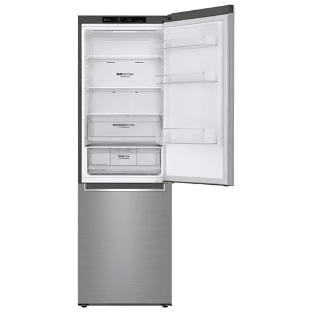 LG 24" 11.9 Cu. Ft. Counter-Depth Bottom Freezer Refrigerator (LBNC12231V) - Platinum Silver