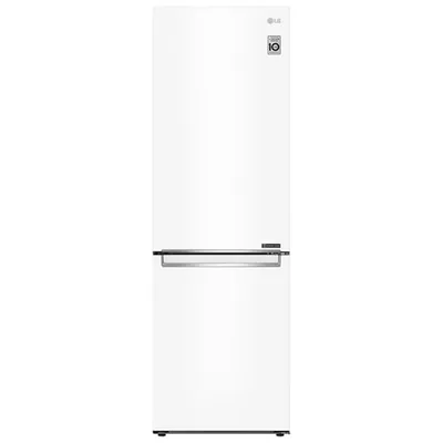 LG 24" 11.9 Cu. Ft. Counter-Depth Bottom Freezer Refrigerator (LBNC12231W) - White