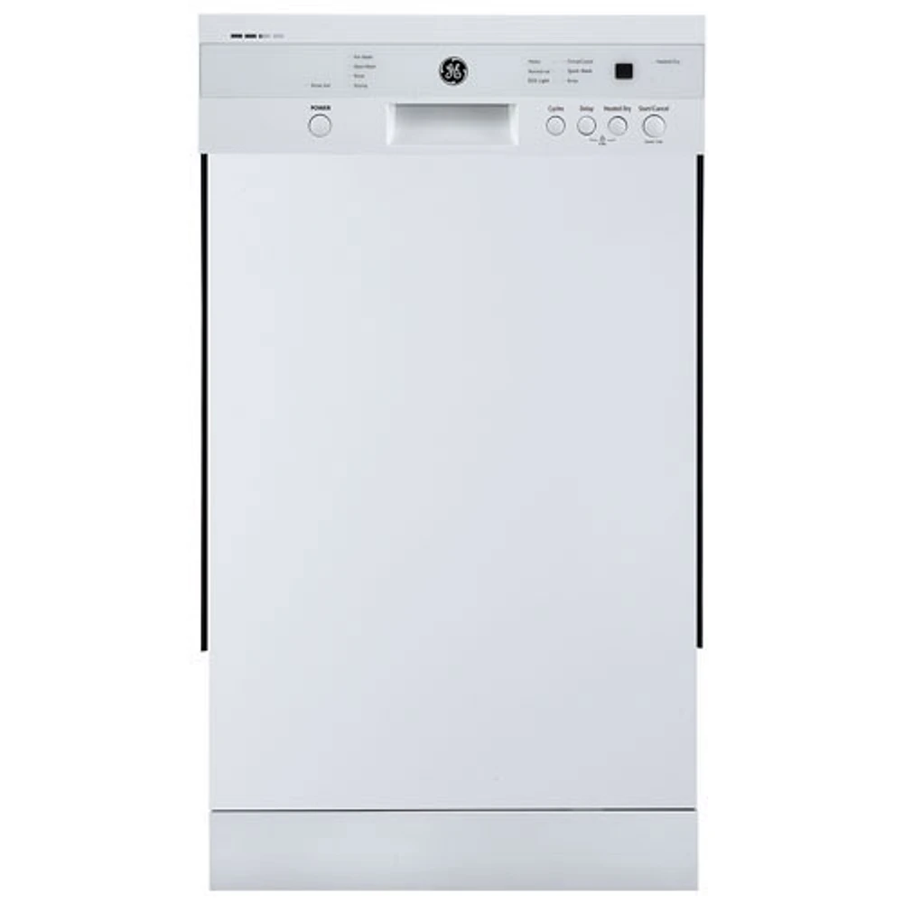 Lave-vaisselle encastrable de 18 po 52 dB de GE (GBF180SGMWW) - Blanc - Boîte ouverte - Parfait état