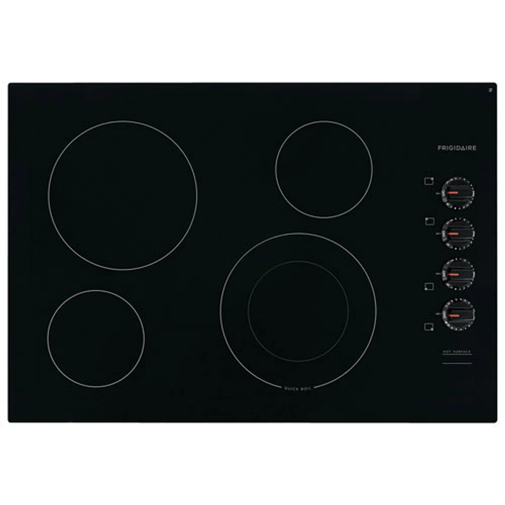 Plaque de cuisson électrique lisse 30 po de Frigidaire (FFEC3025UB) - Noir - Bte ouv. - Parfait état