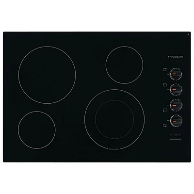 Plaque de cuisson électrique lisse 30 po de Frigidaire (FFEC3025UB) - Noir - Bte ouv. - Parfait état
