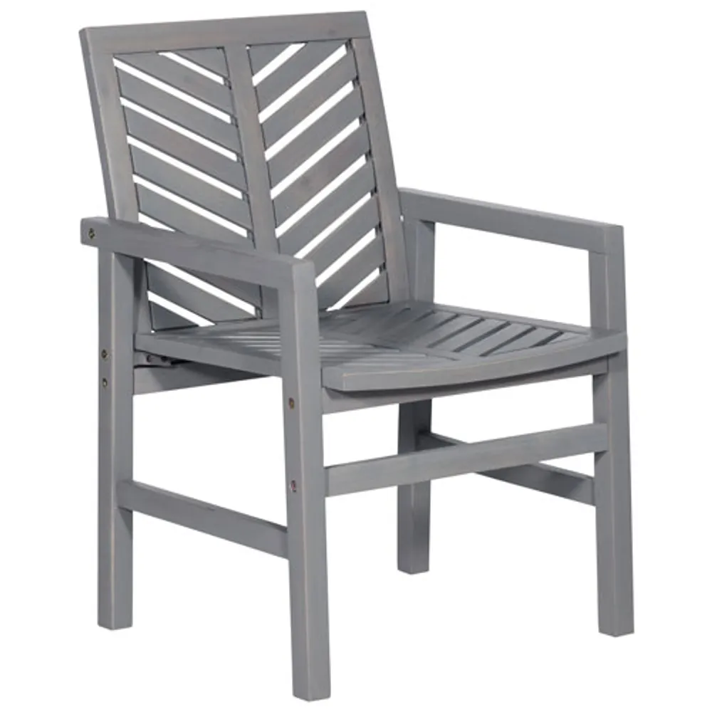 Winmoor Home Wood Patio Chair - Set of 2 - Grey Wash