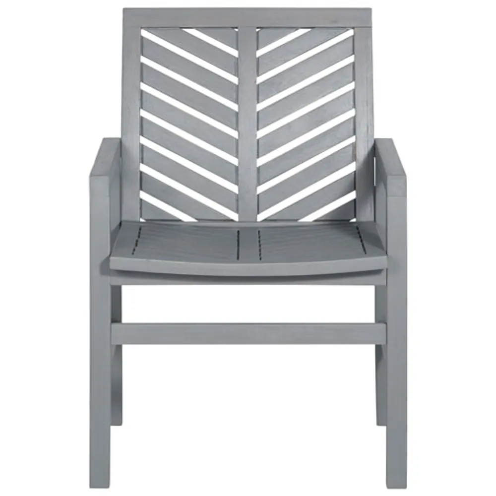 Winmoor Home Wood Patio Chair - Set of 2 - Grey Wash