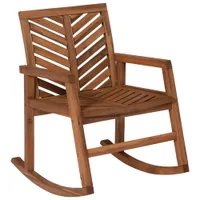 Winmoor Home Chevron Rocking Patio Chair - Brown