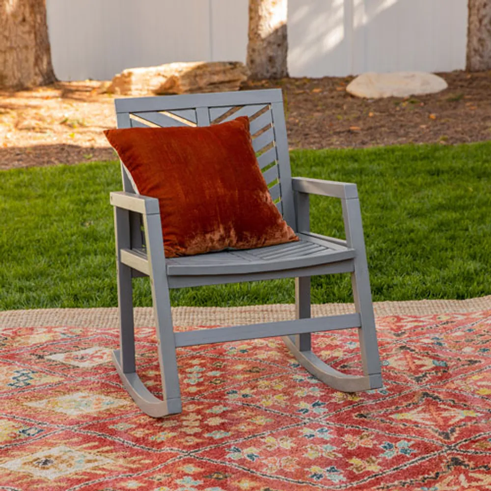 Winmoor Home Patio Rocking Chair - Grey Wash