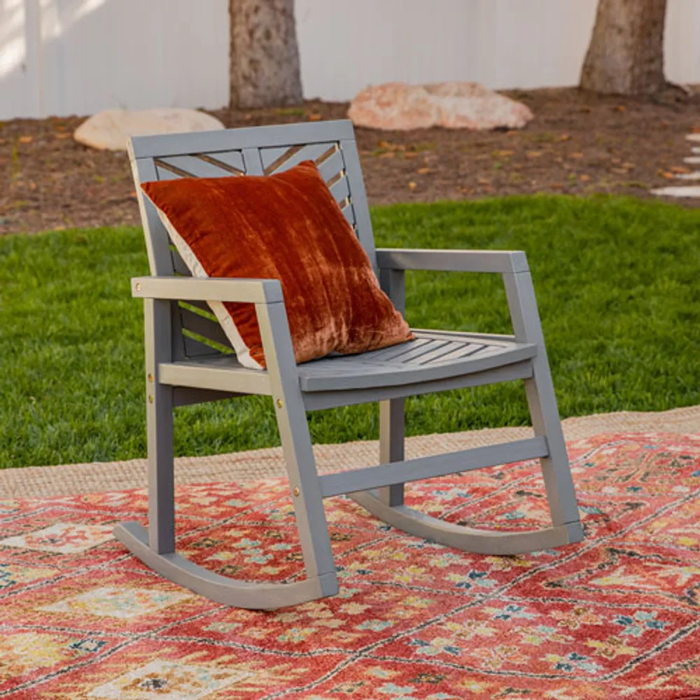 Winmoor Home Patio Rocking Chair - Grey Wash