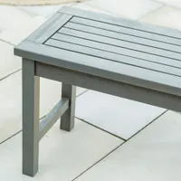 Winmoor Home Acacia Wood Patio Bench - Grey Wash