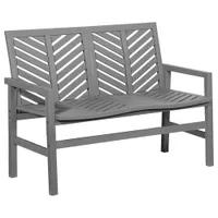 Winmoor Home Chevron Patio Loveseat - Grey Wash