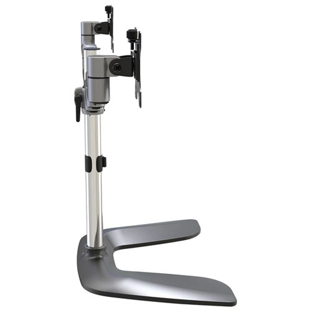 StarTech 32" Dual Arm Ergonomic Monitor Desk Stand - Black/Silver