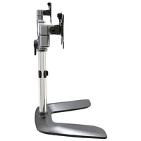 StarTech 32" Dual Arm Ergonomic Monitor Desk Stand - Black/Silver