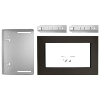 Whirlpool 30" Microwave Trim Kit (MK2160AV) - Black Stainless