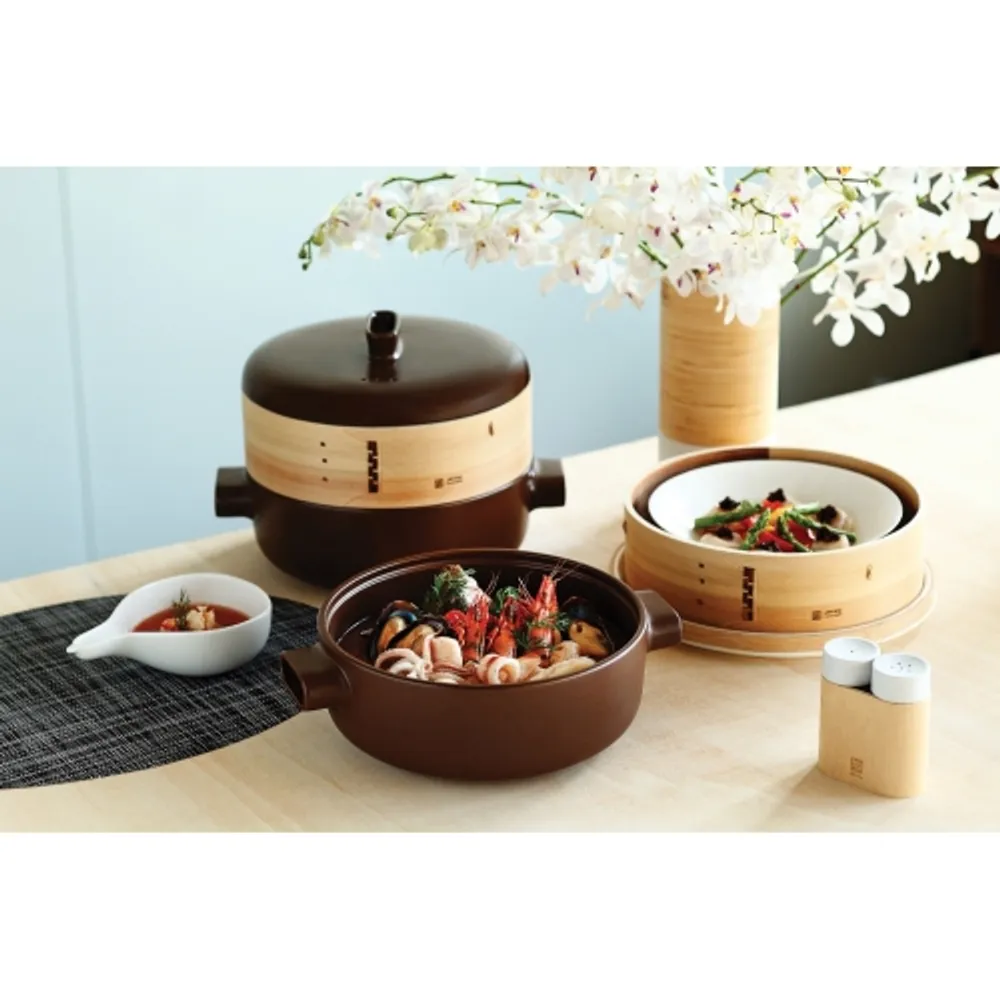 JIA Inc. Extra Large Steamer Set, 28Cm, Steamer Pot & 1 Basket, Dark -  Yahoo Shopping