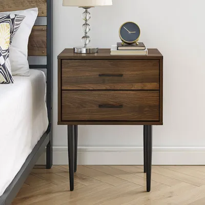 Winmoor Home Modern Square Accent Table - Dark Walnut