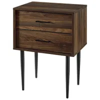 Winmoor Home Modern Square Accent Table - Dark Walnut