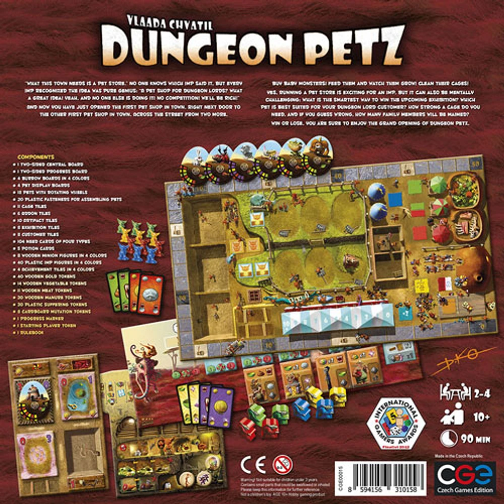 Dungeon Petz Board Game - English