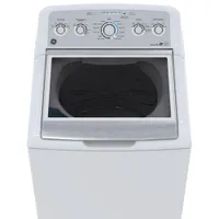 GE 5.0 Cu. Ft. High Efficiency Top Load Washer (GTW575BMMWS) - White