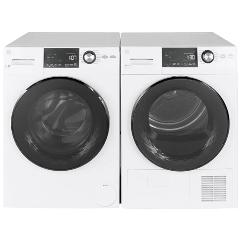 GE 2.8 Cu. Ft. Front Load Steam Washer (GFW148SSMWW) - White