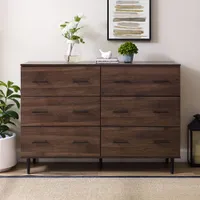 Winmoor Home Modern 6-Drawer Dresser - Dark Walnut