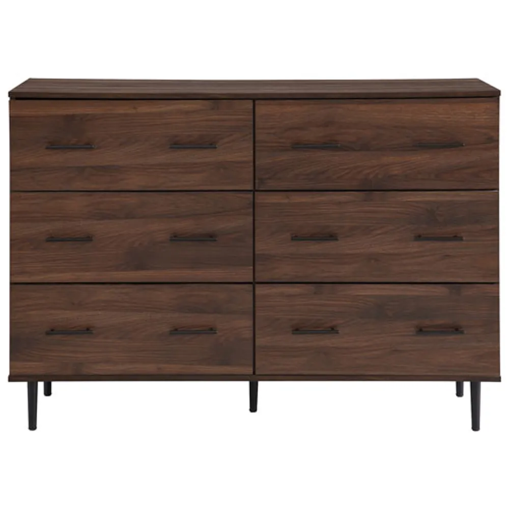 Winmoor Home Modern 6-Drawer Dresser - Dark Walnut