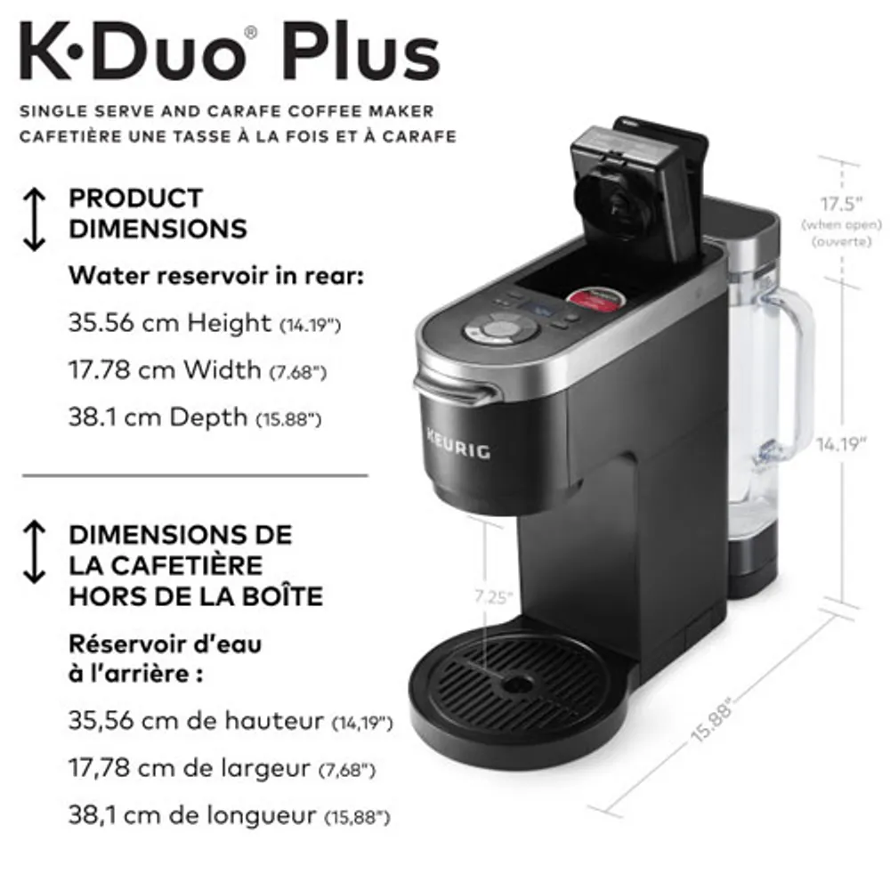 Keurig K-Duo Plus Single Serve & Carafe Coffee Maker - Black