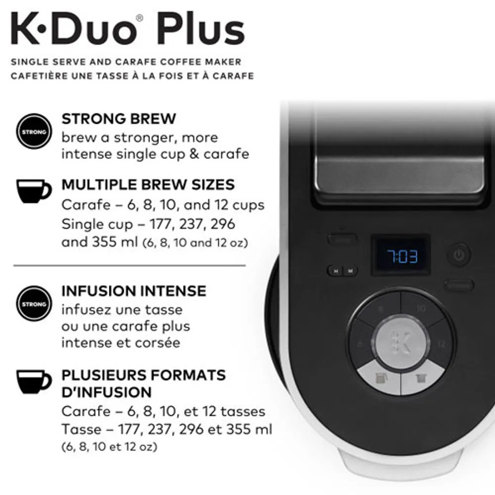 Keurig K-Duo Plus Single Serve and Carafe Coffee Maker - Black